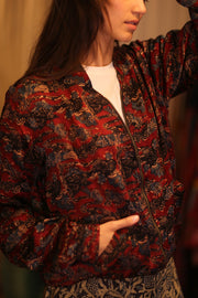 BOMBER JACKET SILK ANCHA POPI