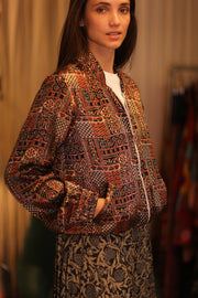 SILK BOMBER JACKET ANCHA BELINDA