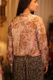 SILK EMBROIDERED BOMBER JACKET ANCHA LOGAN
