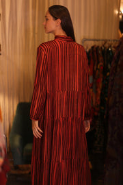 SILK XL BUTTONED DRESS LOA SILAS