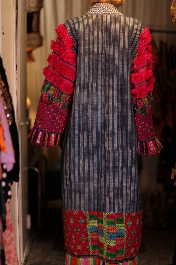 ANOUK EMBROIDERED HANDMADE COAT - sustainably made MOMO NEW YORK sustainable clothing, coatandjacket slow fashion