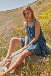 COTTON DRESS SUSA - sustainably made MOMO NEW YORK sustainable clothing, bestseller slow fashion