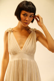 COTTON DRESS WHILHELMINA - sustainably made MOMO NEW YORK sustainable clothing, dress slow fashion