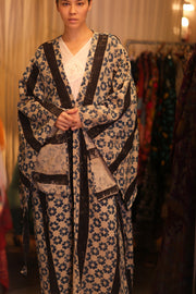 HAND LOOM COTTON KIMONO PINA DAI - sustainably made MOMO NEW YORK sustainable clothing, kimono slow fashion