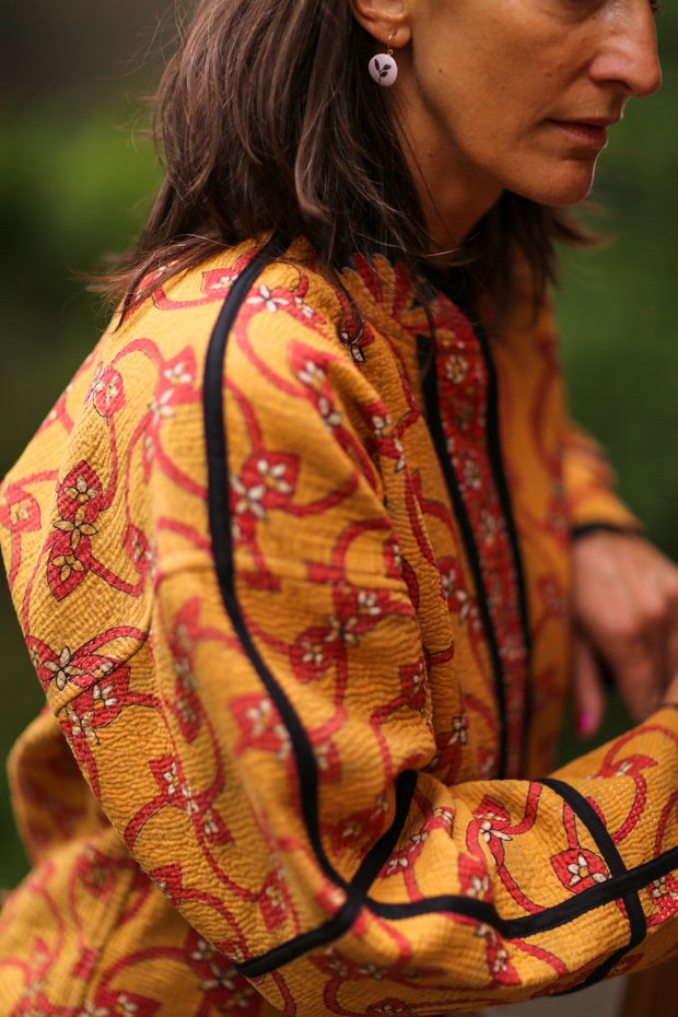 KANTHA JACKET JILL - sustainably made MOMO NEW YORK sustainable clothing, new slow fashion