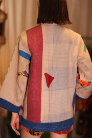 KANTHA KIMONO LAORIS - sustainably made MOMO NEW YORK sustainable clothing, kantha slow fashion