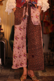 KANTHA TROUSERS LENA GUSTIN - sustainably made MOMO NEW YORK sustainable clothing, kantha slow fashion