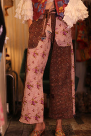KANTHA TROUSERS LENA GUSTIN - sustainably made MOMO NEW YORK sustainable clothing, kantha slow fashion