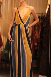 LILY SILK DRESS NORA - sustainably made MOMO NEW YORK sustainable clothing, Boho Chic Dress slow fashion