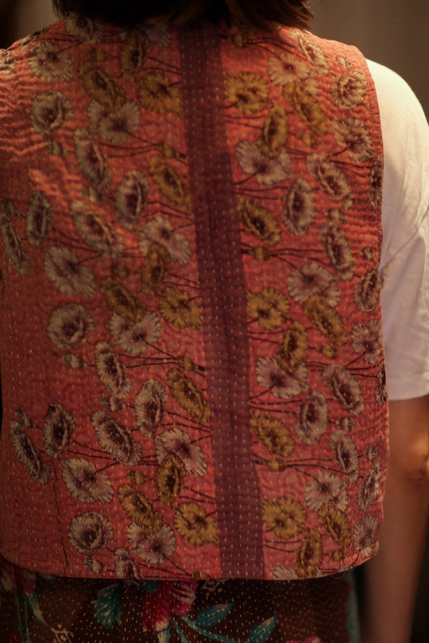 MARLENE KANTHA GILET VEST CHAMOMILE - sustainably made MOMO NEW YORK sustainable clothing, coatandjacket slow fashion
