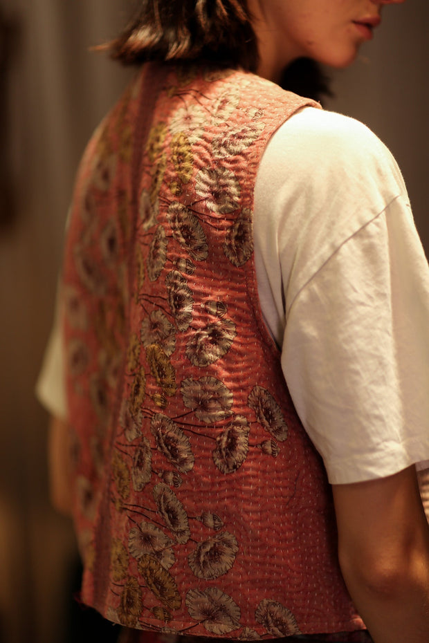MARLENE KANTHA GILET VEST CHAMOMILE - sustainably made MOMO NEW YORK sustainable clothing, coatandjacket slow fashion