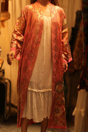 PINK SEQUIN KIMONO ARABELLA - sustainably made MOMO NEW YORK sustainable clothing, kimono slow fashion