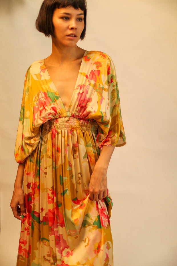 SILK DRESS BOZENA - sustainably made MOMO NEW YORK sustainable clothing, dress slow fashion