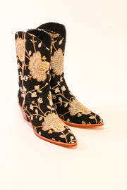 SILK EMBROIDERED BOOTS CIHANGIR - sustainably made MOMO NEW YORK sustainable clothing, slow fashion