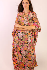 SILK EMBROIDERED KIMONO MAE - sustainably made MOMO NEW YORK sustainable clothing, slow fashion