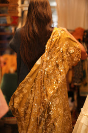 SILK EMBROIDERED KIMONO ODO - sustainably made MOMO NEW YORK sustainable clothing, slow fashion