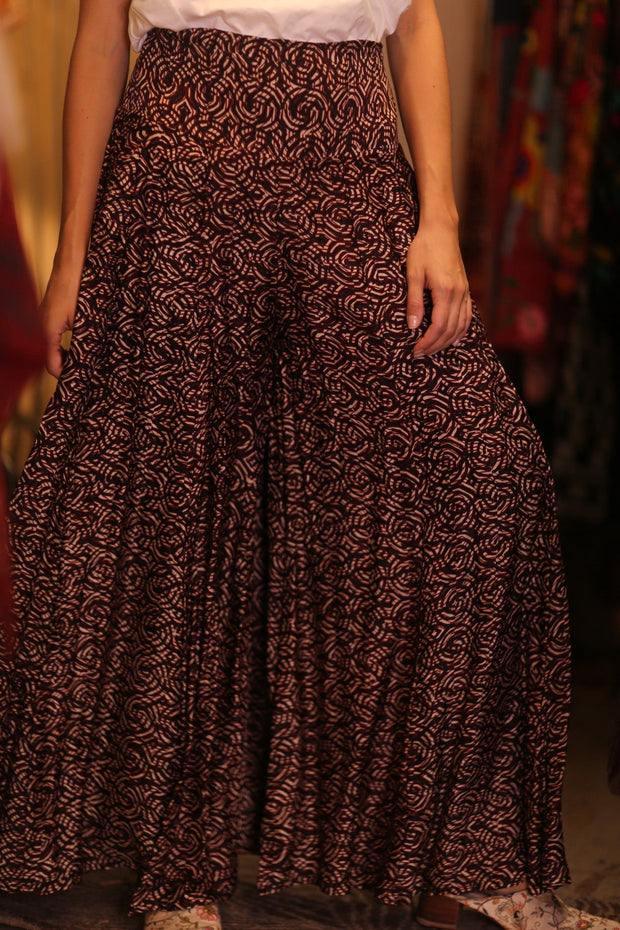 SILK WIDE LEG PANTS AMITY - sustainably made MOMO NEW YORK sustainable clothing, new slow fashion