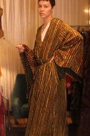SILK WING KIMONO PINA ANANDA - sustainably made MOMO NEW YORK sustainable clothing, kimono slow fashion