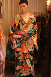 SILK WING KIMONO PINA RODI - sustainably made MOMO NEW YORK sustainable clothing, handmade slow fashion