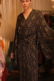 SILK WING KIMONO PINA YANA - sustainably made MOMO NEW YORK sustainable clothing, kimono slow fashion
