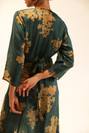 SILK WRAP DRESS BASHA - sustainably made MOMO NEW YORK sustainable clothing, dress slow fashion