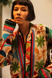 SUZANI EMBROIDERED JACKET MAEVE - sustainably made MOMO NEW YORK sustainable clothing, slow fashion