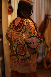 SUZANI EMBROIDERED KIMONO JAYKE - sustainably made MOMO NEW YORK sustainable clothing, slow fashion