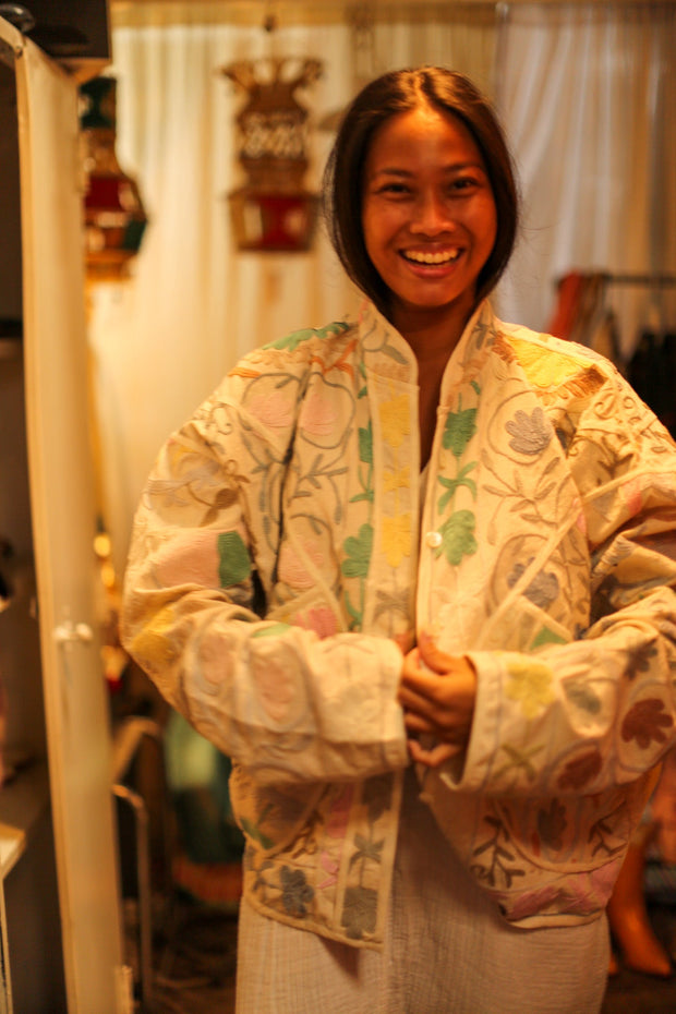 SUZANI JACKET GAMI - sustainably made MOMO NEW YORK sustainable clothing, slow fashion