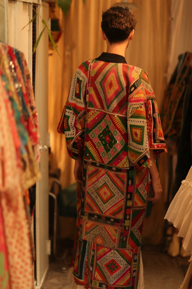 TRIBAL COAT DUSTER BILAL - sustainably made MOMO NEW YORK sustainable clothing, Coat slow fashion