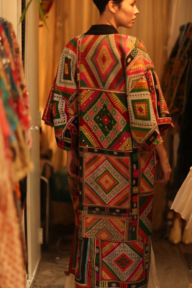 TRIBAL COAT DUSTER BILAL - sustainably made MOMO NEW YORK sustainable clothing, Coat slow fashion