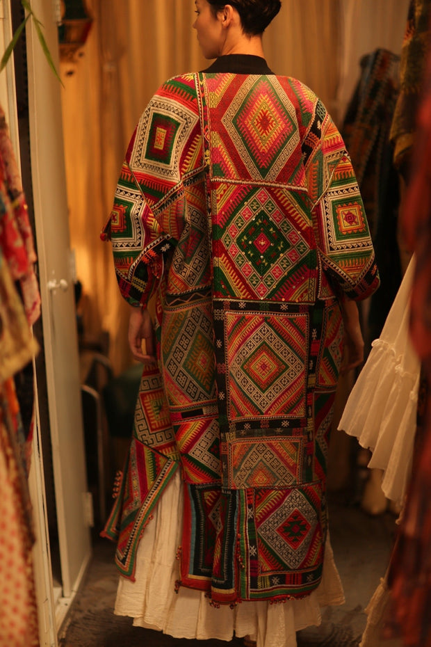 TRIBAL COAT DUSTER BILAL - sustainably made MOMO NEW YORK sustainable clothing, Coat slow fashion