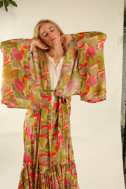 XL SILK KIMONO ADELLA - sustainably made MOMO NEW YORK sustainable clothing, slow fashion