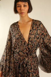 XL SILK KIMONO ADELLA - sustainably made MOMO NEW YORK sustainable clothing, slow fashion