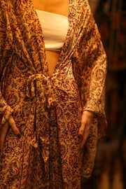 XXL WING SILK KIMONO PINA - sustainably made MOMO NEW YORK sustainable clothing, bestseller slow fashion