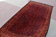 6.3 x 3.5 Ft, Vintage Afghan rug 6x4, Small area Turkoman Gargi Bashiri rug, Afghan Tribal rug, Oriental rug, - sustainably made MOMO NEW YORK sustainable clothing, rug slow fashion