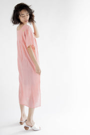 Embroidered Dress Gaughin - sustainably made MOMO NEW YORK sustainable clothing, Boho Chic slow fashion