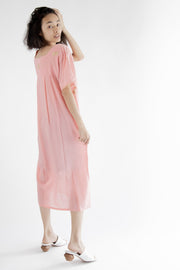 Embroidered Dress Gaughin - sustainably made MOMO NEW YORK sustainable clothing, Boho Chic slow fashion