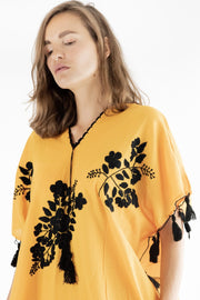 Back To The Beach Summer Kaftan Dress Demi - sustainably made MOMO NEW YORK sustainable clothing, Boho Chic slow fashion