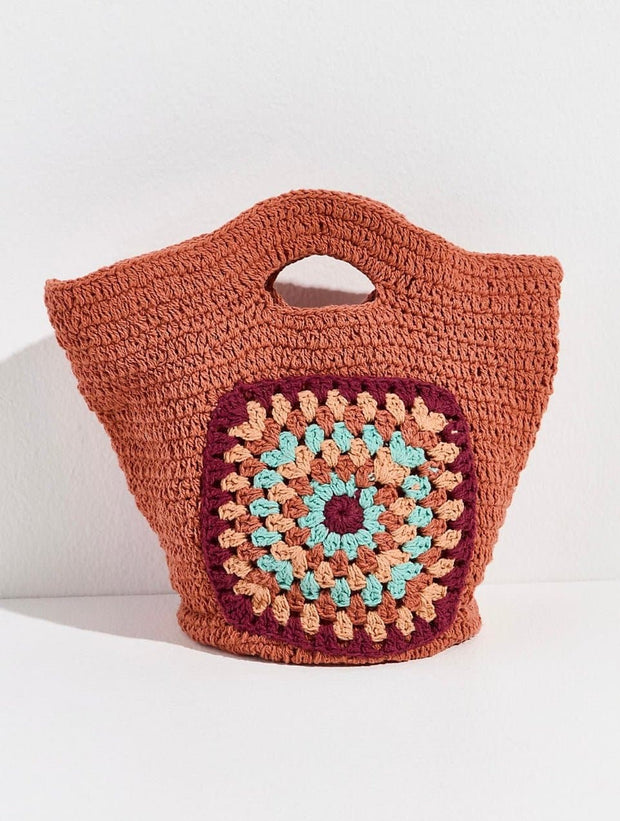 CALI CROCHET CLUTCH BAG - sustainably made MOMO NEW YORK sustainable clothing, crochet slow fashion