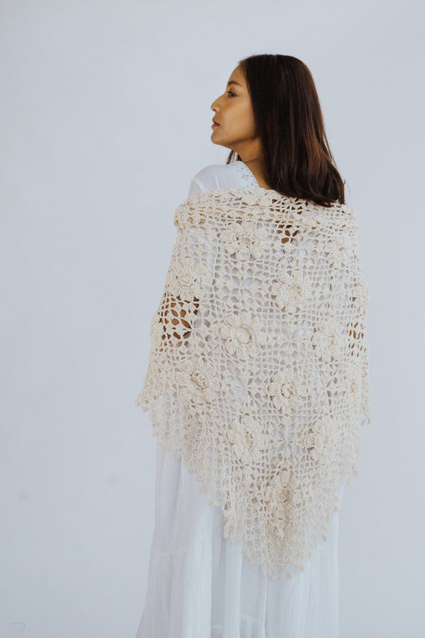 COTTON CROCHET CARDIGAN COCO - sustainably made MOMO NEW YORK sustainable clothing, crochet slow fashion