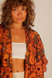 COTTON LACE KIMONO - sustainably made MOMO NEW YORK sustainable clothing, Kimono slow fashion