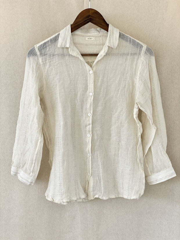 Cotton Shirt - sustainably made MOMO NEW YORK sustainable clothing, saleojai slow fashion