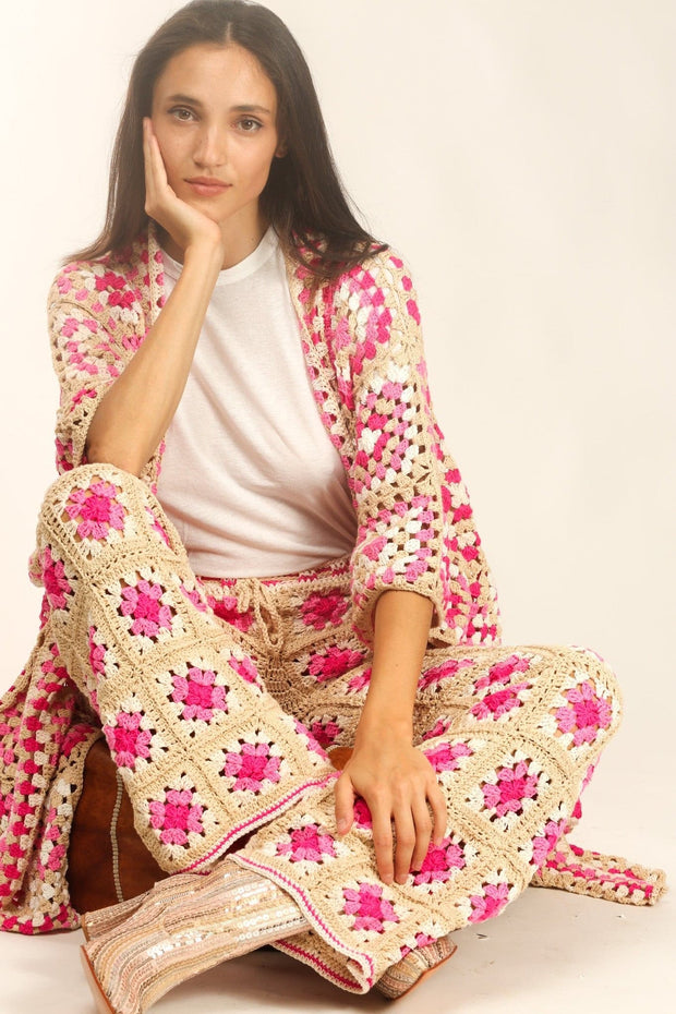 CROCHET SUIT BETTY - sustainably made MOMO NEW YORK sustainable clothing, crochet slow fashion