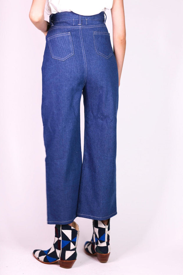 DENIM PANTS HILLARY - sustainably made MOMO NEW YORK sustainable clothing, pants slow fashion