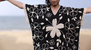 EMBROIDERED KAFTAN TOP NINA - sustainably made MOMO NEW YORK sustainable clothing, slow fashion