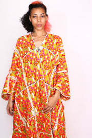 EMBROIDERED KIMONO RUTACAE - sustainably made MOMO NEW YORK sustainable clothing, Kimono slow fashion