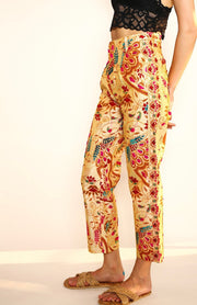 EMBROIDERED PANTS FARRAH - sustainably made MOMO NEW YORK sustainable clothing, pants slow fashion