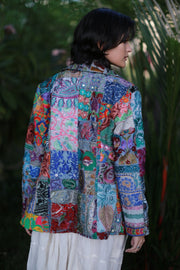 Embroidered Patchwork Jacket Frida - sustainably made MOMO NEW YORK sustainable clothing, fall22 slow fashion