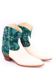 EMBROIDERED WESTERN BOOTIES PATRA - sustainably made MOMO NEW YORK sustainable clothing, boots slow fashion