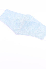 FACE MASK MICHELLE EMBROIDERED SILK COTTON - sustainably made MOMO NEW YORK sustainable clothing, offerfm slow fashion